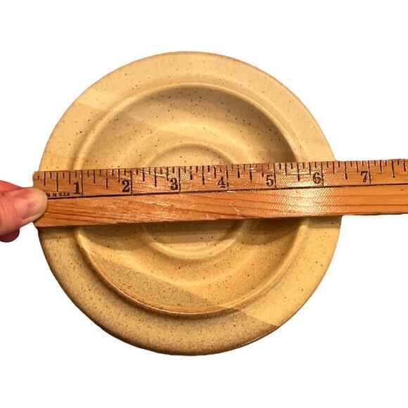 Vintage 70s Salishan Cup Saucer Set Jim McBride Fabrik Stoneware Speckled Earthy - Picture 7 of 10